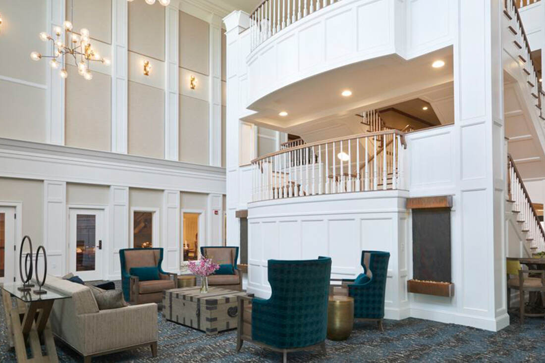 hotel lounge after