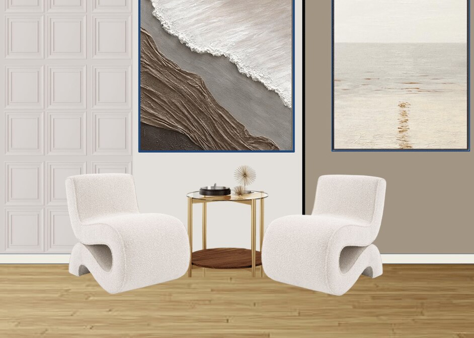 two-white-sofa-with-a-modern-painting