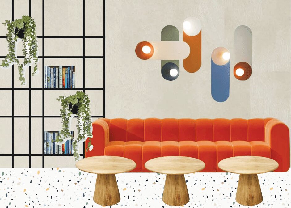 sitting-area-of-modern-art-cafe