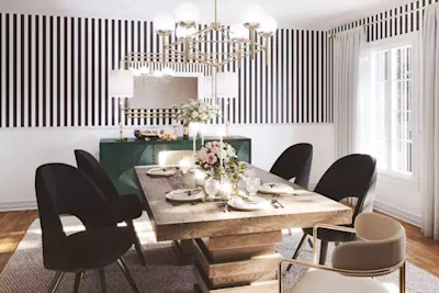 a-modern-dining-room-with-a-table-and-chairs